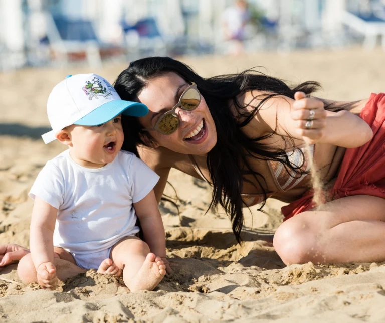 Giochi in spiaggia a Bibione